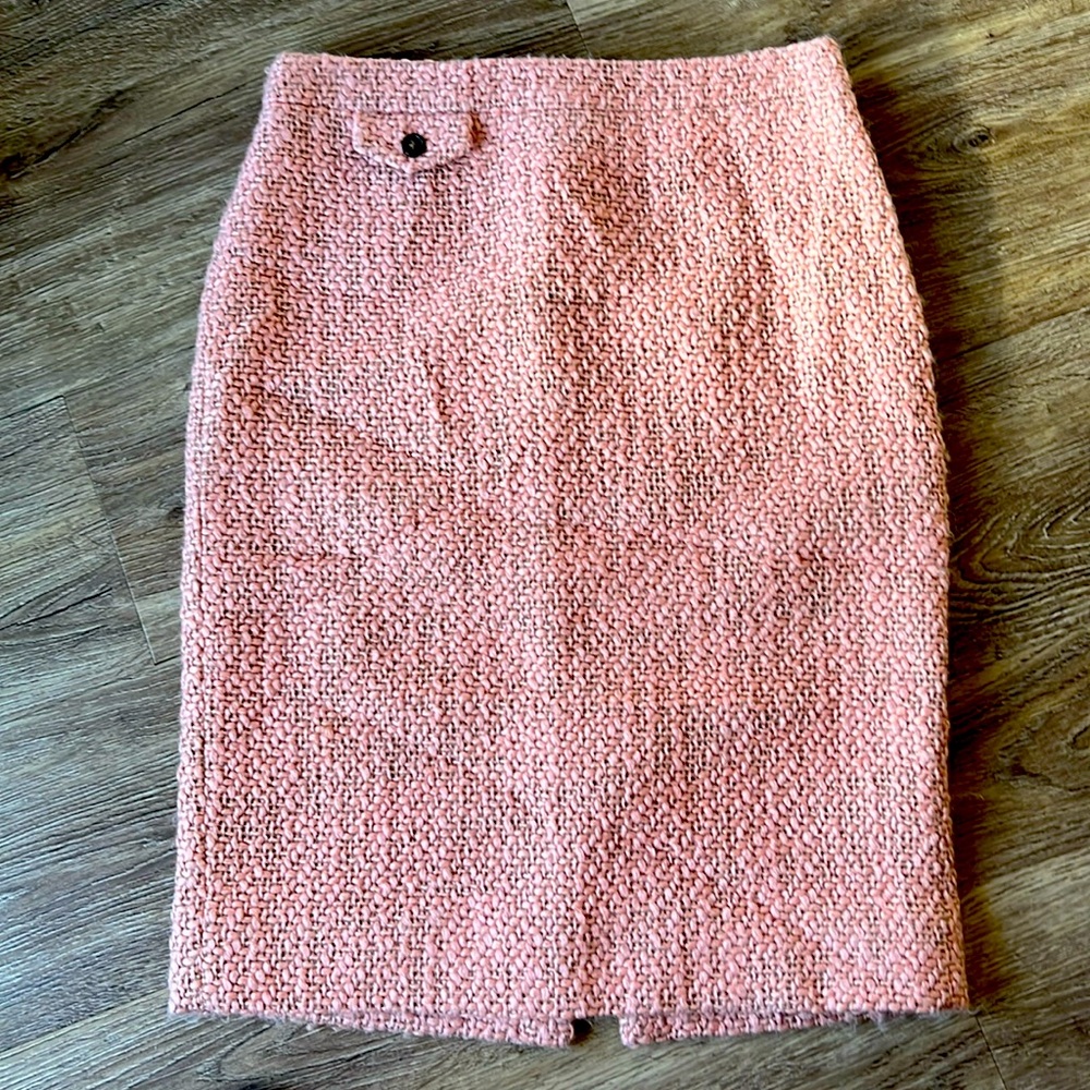 J Crew Pink pencil skirt sz 0.